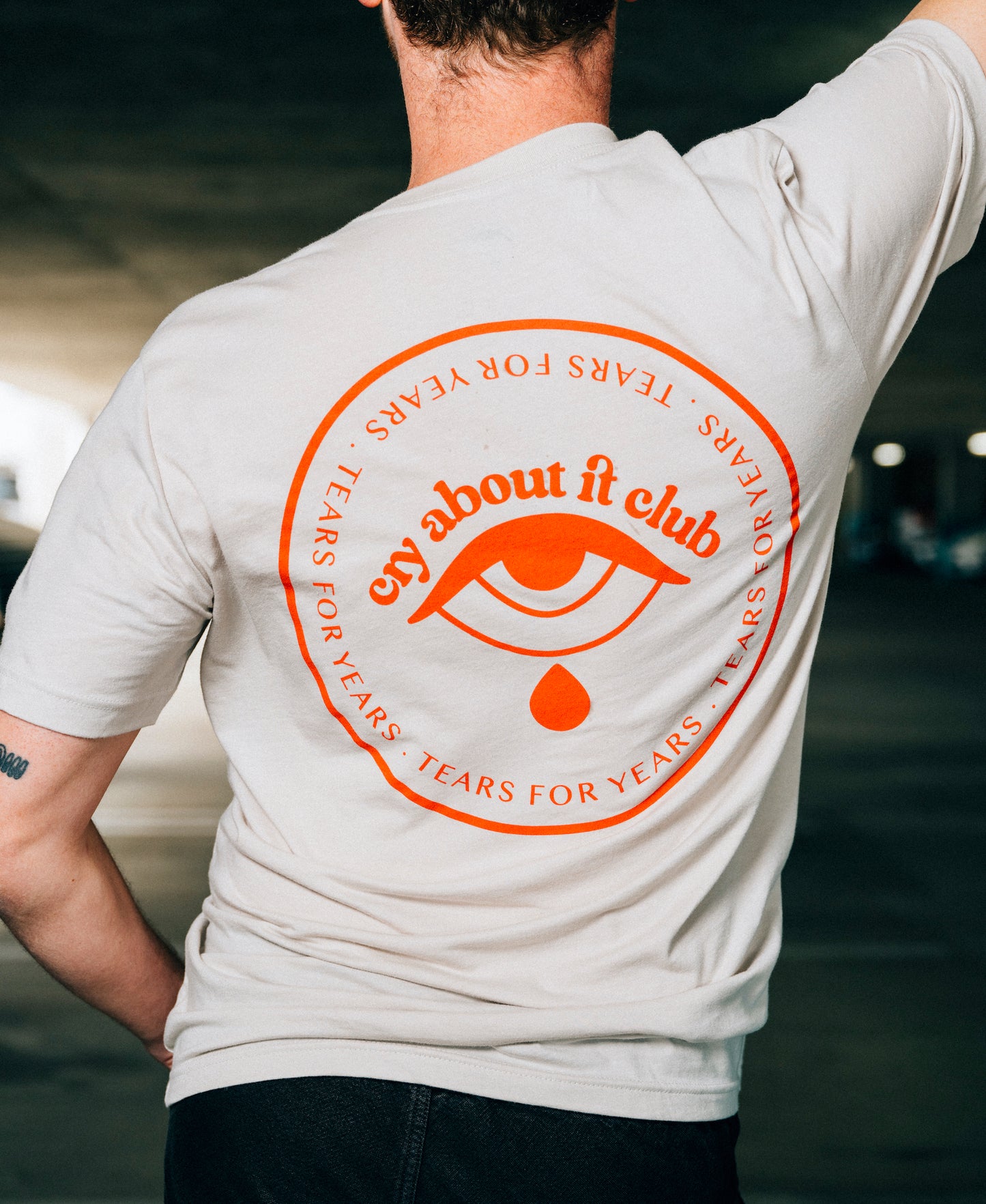 Tan "Teardrop" T-Shirt