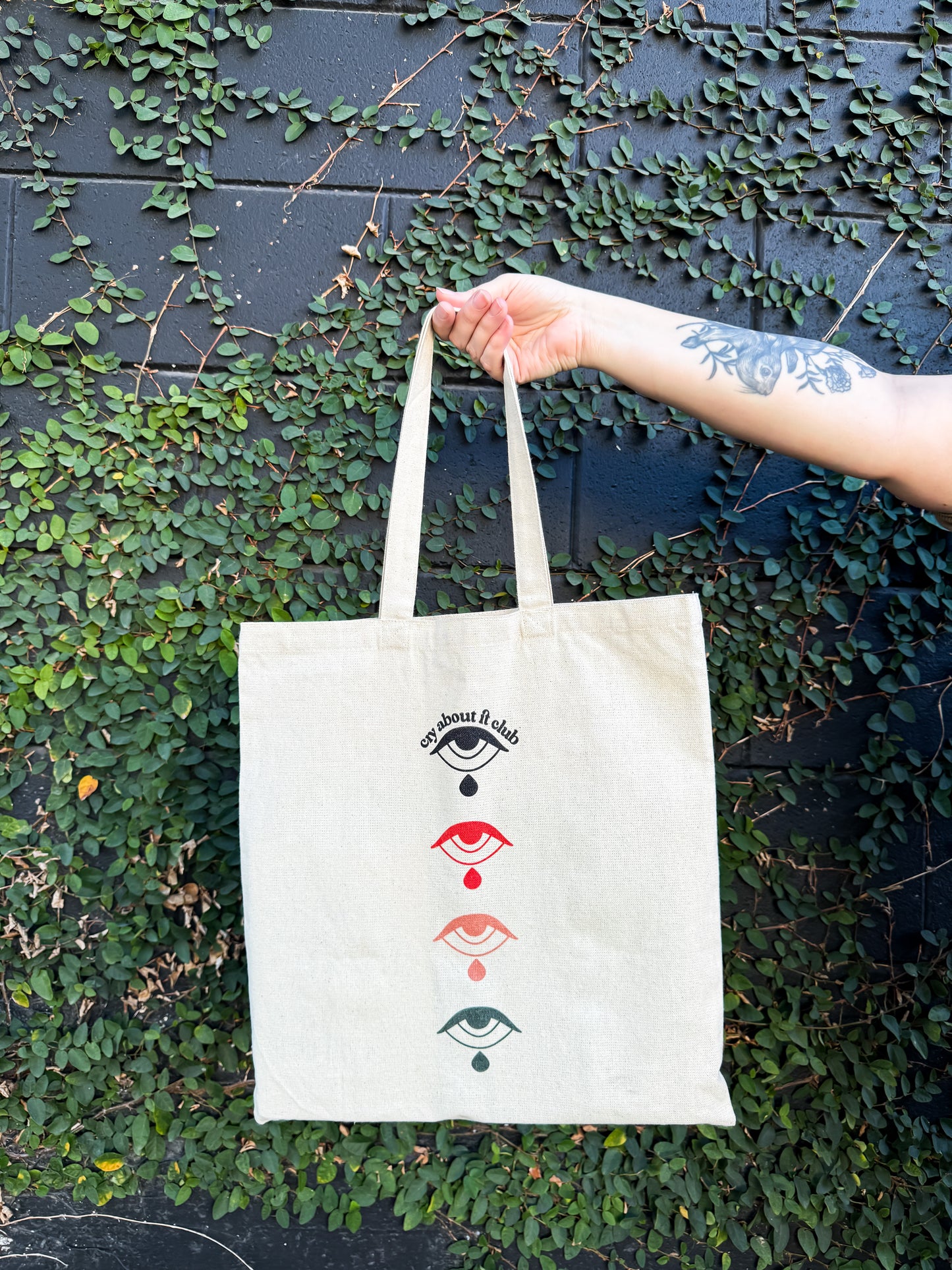 Tan "Teardrop" Totebag