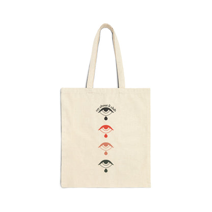 Tan "Teardrop" Totebag